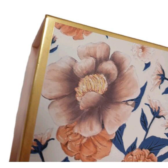 Pooch & Sweetheart STORAGE Box 12.5 x9 Floral Stripes Bible Verse Gift Victorian - Picture 11 of 16